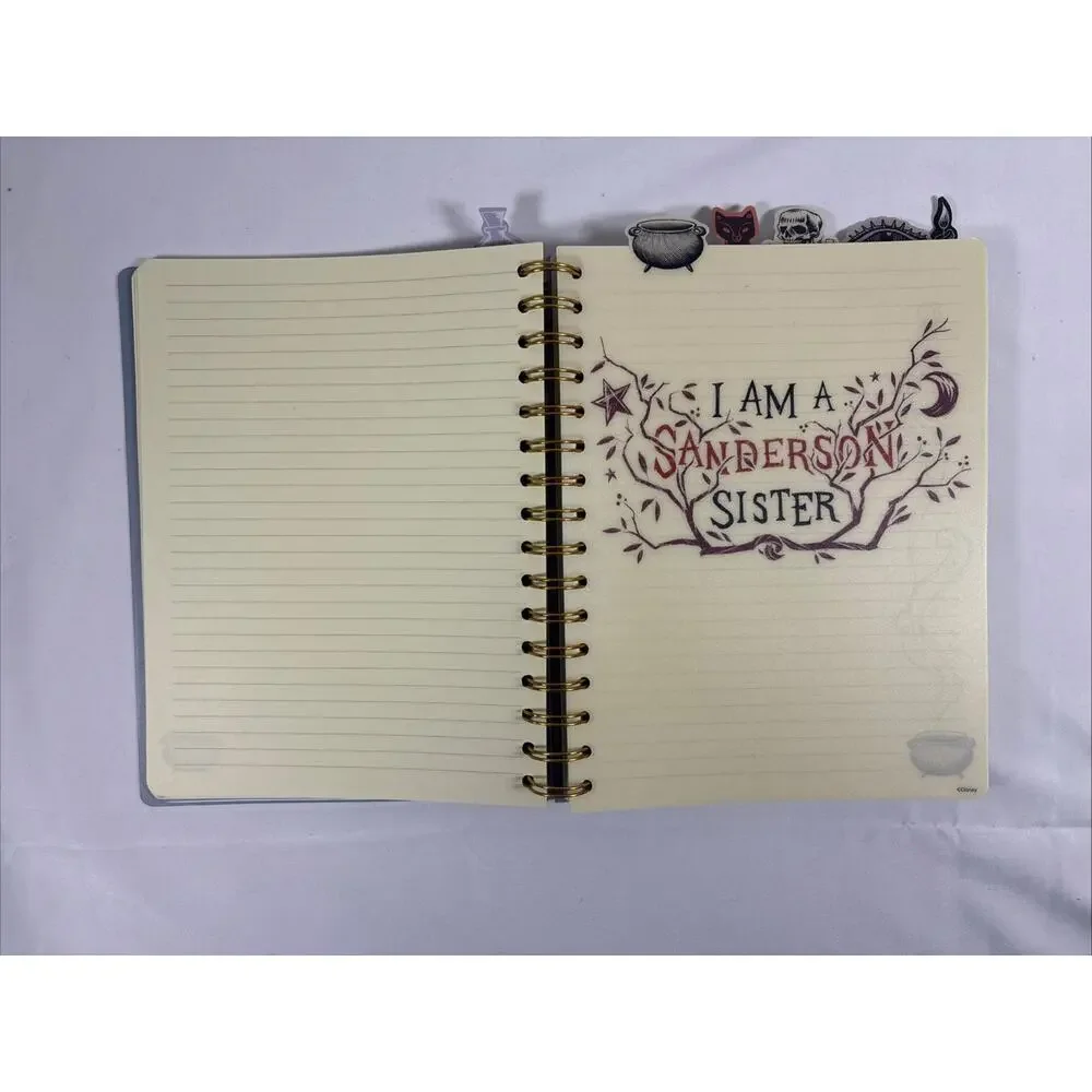 Disney Broom Squad EST. 1693 Sanderson Sisters Tab Journal Notebook FREE SHIP
